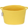 Sea Team Oval Cotton Rope Woven Storage Basket with Handles,