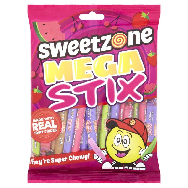 SweetZone Mega Stix Chewy, 225 g