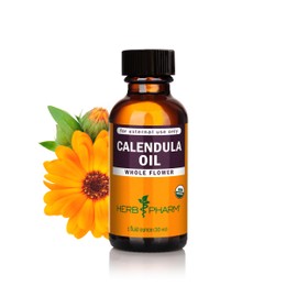 Herb Pharm Certified Organic Calendula Oil, 1 Fl Oz