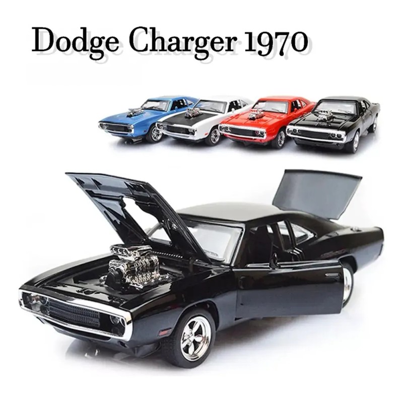 Coleccion Escala Coche Challenger Con Luz Y Sonido Base 1:32