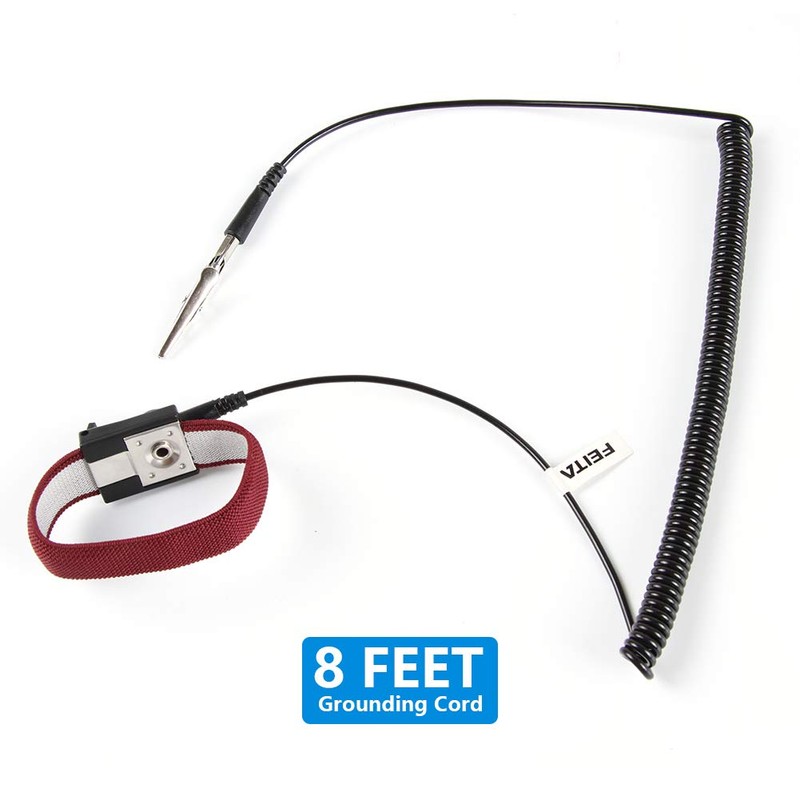 FEITA Anti Static ESD Wrist Strap Antistatic Bracelet with 8