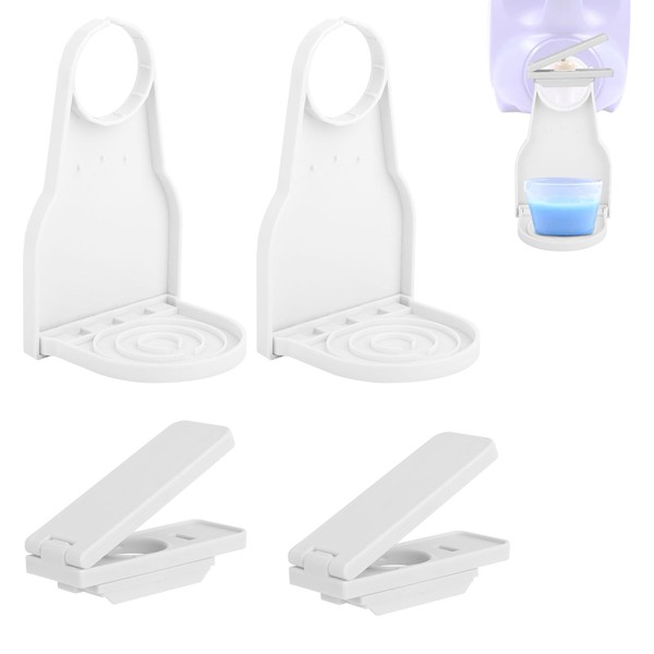 2pcs Liquid Laundry Detergent Dispenser, Plastic Laundry Detergent Cup Holder