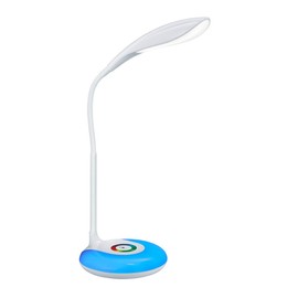 Reality Leuchten Krait R52781201 LED Desk Lamp Plastic White Base with Colour Changing RGB LED with 3.5 Watt LED