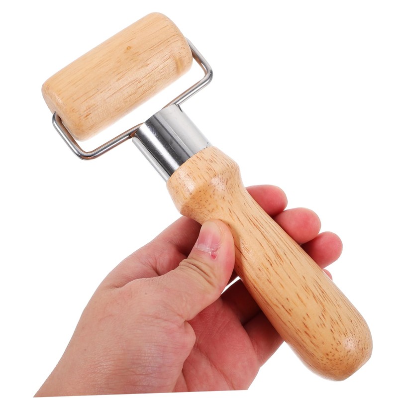 Ipetboom Wooden Rolling Pin Ergonomic Pastry Roller for Baking Smooth