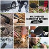 Folding Camping Shovel 31inch, Heavy-Duty Survival Shovel with Pickaxe, Carbon