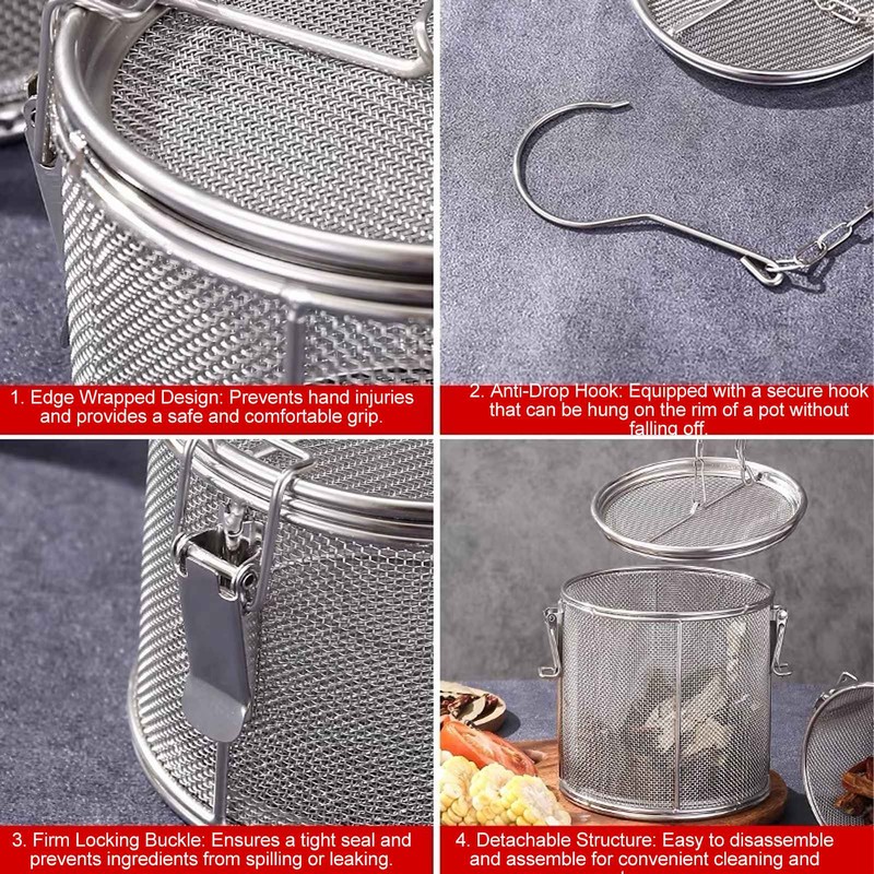 Stainless Steel Spice Seasoning Strainer Spice Filter Tea Strainer with