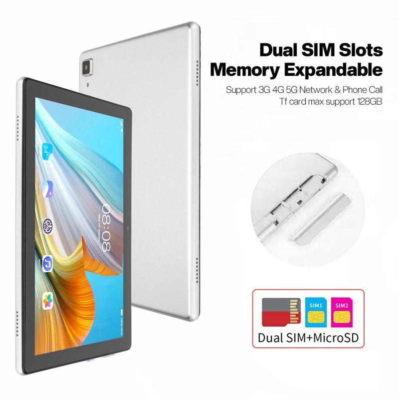 8.1in Tablet 5G Dual Band WiFi 4GB 64GB Front 800w