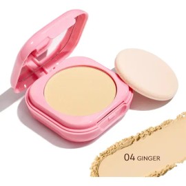 Glad2glow Perfect Blurring Powder Foundation Alta Cobertura Tono Ginger