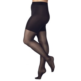 FALKE Women Beauty Plus 20 denier tights, 1 pair, UK size 18-20 short (EU C SHORT), Blue, polyamide mix - Elegant sheer tights with comfortable wide cuffs