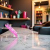 1Pc Pink Hair Tail Combs Pin Parting Comb, Carbon Fibre