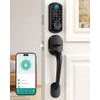 Keyless Entry Door Lock with Handle: Hornbill Smart WiFi Front