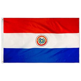 DANF Paraguay Flag 3x5 ft Paraguayan Paraguaian National Flags Polyester with Brass Grommets 3x5 Foot Flag