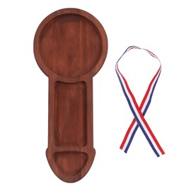 Funny Aperitif Board Straight Type BPA Free Glossy Cutting Easy Cleaning 3 Spaces Odorless Cheese Serving Platter L