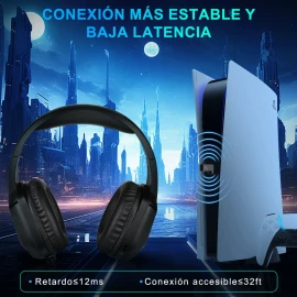 Audífonos Diadema Inalambricos Bluetooth Gamer Headset,negro