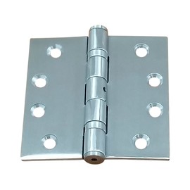 Hinge Outlet Commercial Grade Ball Bearing Door Hinge 4 Inch Square Full Mortise Stainless Steel, 2 Pack, Highly Rust Resistant