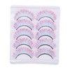 VICASKY 5 Pairs 3D Gradient Color False Eyelashes for Cosplay