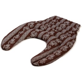 Neck Pillow with Back – Flower Brown – Cherry Stone Cushion – Neck Pillow – Back Heat Cushion