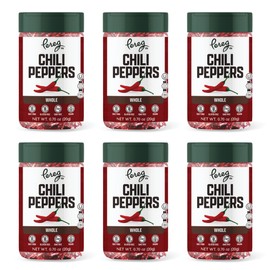 Pereg Whole Chili Pepper (0.70 Oz x 6 Pack) - Dried Chili Peppers - Hot & Spicy Taste - Perfect For Spicy Food Lovers - Red Shatta Chili Peppers - Non-GMO & All Natural - Gluten Free, Non-Irradiated