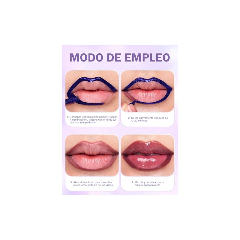 Erinde Tinte labial peel-off, brillo Labial Líquido Mate Nude, #4