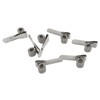 Waziaqoc 15 Pack Silver Pen Holder Clip, Metal, Transverse Style