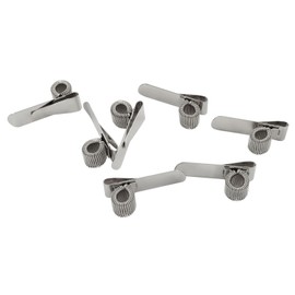 Waziaqoc 15 Pack Silver Pen Holder Clip, Metal, Transverse Style