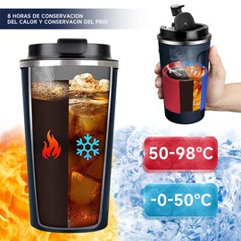 CHENGBAO Taza de café, 510ml termos para cafe ，Vaso Térmico para Café 510ml+510ml (azul-2, 510ml+510ml)