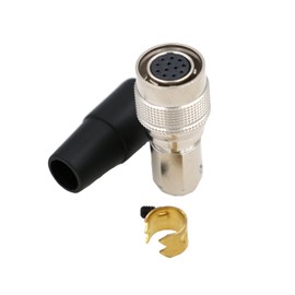 ZBLZGP Hirose HR10A 4 6 8 12 Pin Male/Female Circular Push-Pull Connector Plug for Sound Devices Zoom F8 F4 Sony Industrial Camera Power Connector (Female Plug, 12 Pin)