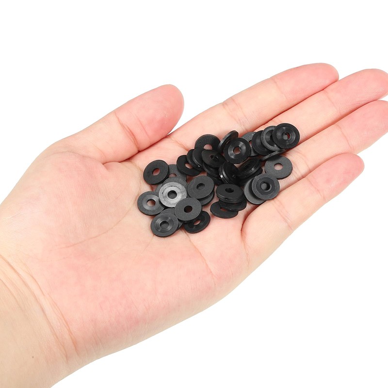 PATIKIL M3 100pcs Nylon Flat Washers 3mm ID 10mm OD