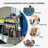 Cusangel Clear Black Backpack for women tpu XL bookbag Heavy