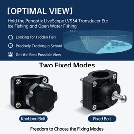 0 Degree LiveScope Plus LVS34 Transducer Adjustable Pole Mount for LiveScope Plus LVS34 Transducer & LiveScope Plus System 010-13228-03 010 13228 03