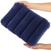 com-four® 2 x Inflatable Cushion - Comfortable Travel Pillow for