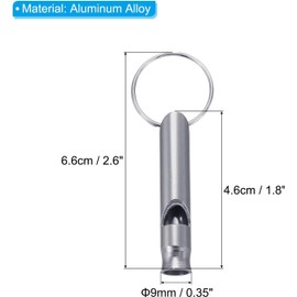 Trifletopia 6PCS Dog Whistles for Recall - Dog Training Whistle - Metal Ultrasonic Whistle - Pet Bark Control - Keychain Design (Silver)