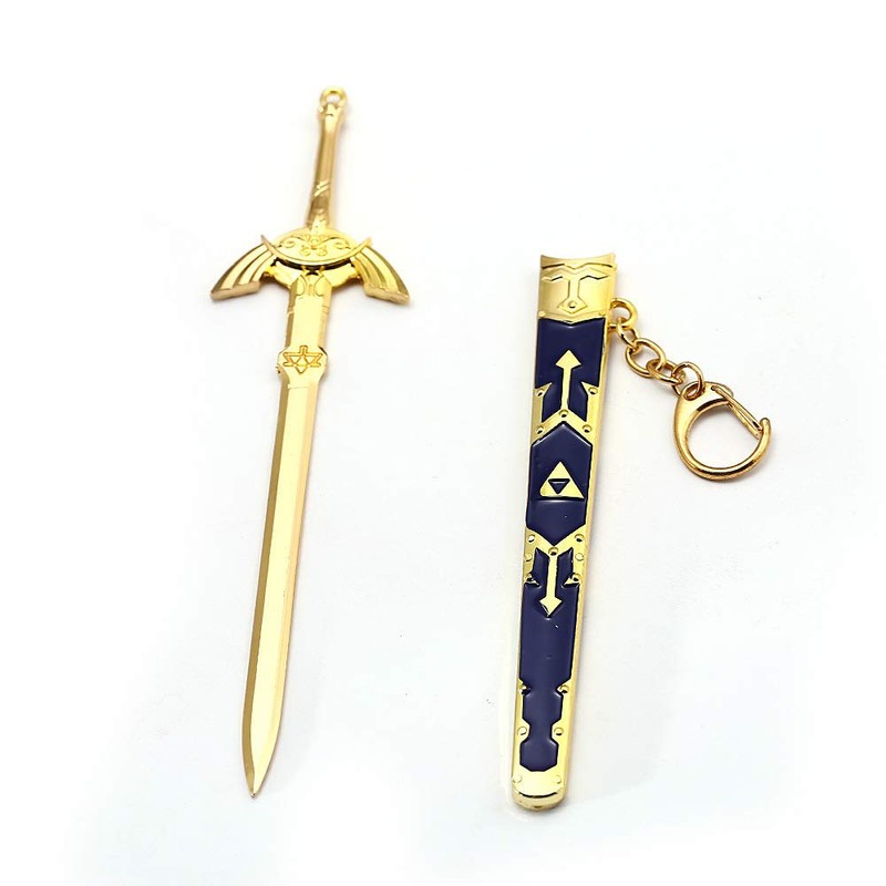 FEIDIAO Zlda Keyholder Zlda Master Sword Keyring Zlda Sign Shield