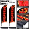 Buryeah 2 Sets Barbecue BBQ Feather Flag Kit 7 x