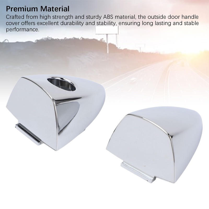 1 Pair Front Exterior Door Handle Cap with Key Hole