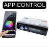 HZEX Car Stereo with Bluetooth, Media Player Subwoofer Outputs, Single