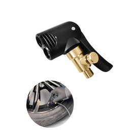 KGDUYC 1 x brass car valve adapter, car tyre, air chuck, car valve, lever plug, tyre valve, car valve adapter for car, bicycle, motorcycle, truck, tyre inflator