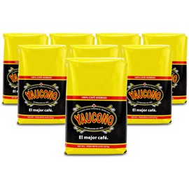 Yaucono Ground Coffee Bagged, 8 Ounce (Pack of 8)