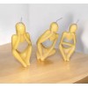 Home Decor Candles Resin Thinkers, Home Decor. Natural Beeswax Coat