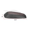 21ST Red Diamond Stitching Leather Saddlebag Lid Covers for Harley
