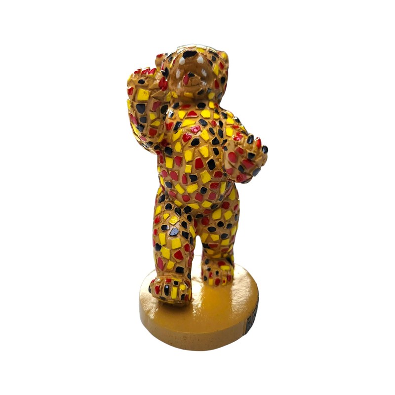 Berlin Bear Statue 10 cm - Polyresin in Mosaic Look,