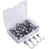 Goture Pack of 50 Fishing Hooks Jig Heads 1.5 g,