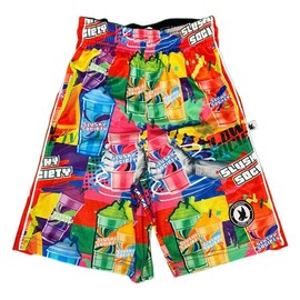 Flow Society Slushy Society Boys Lacrosse Shorts | Boys LAX Shorts | Lacrosse Shorts for Boys | Kids Athletic Shorts for Boys Multi