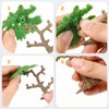 Toddmomy Model Pine Trees, 3Pcs Model Train Trees Miniature Trees