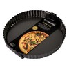 Bakemaster Non-Stick Loose Base Round Flan/Quiche Pan 25cm Diameter, Grey,
