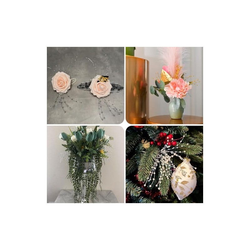 Ramo de perlas de novia, 50 piezas para decoración de