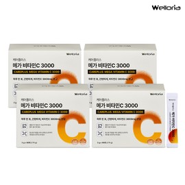 [Welloria] Care Plus Mega Vitamin C 3000 90 packets, 4 pieces / [웰로리아] 케어플러스 메가 비타민C 3000 90포, 4개