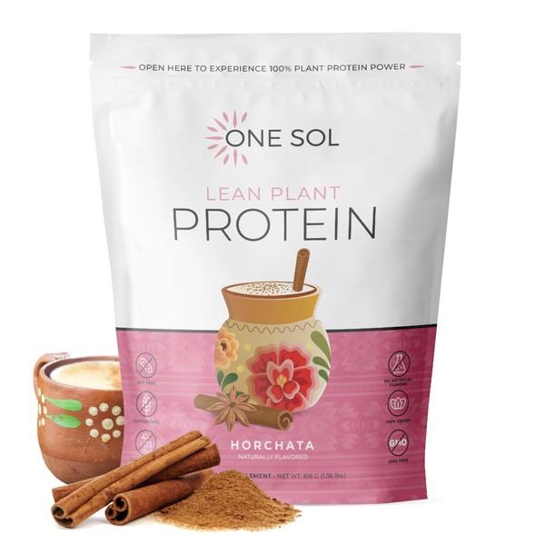 One Sol One Sol Lean Plant Protein Powder Horchata, Low