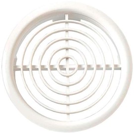 Merriway BH06210 (10 Pcs) Louvred Soffit Vent White 100 mm (4 Inch) - Pack of 10 Pieces