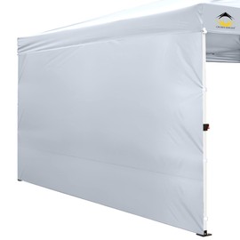 CROWN SHADES SunWall Silver Coated for 12x12 Pop up Canopy Tent, 1 Pack Sidewall Only with Silver Coating (1 Pack, White)